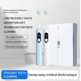 White Low Frequency Electric Toothbrush-1pcs
