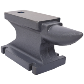 55LB  25KG  Cast Iron Anvil,with Square Horn And Stable Base,for Bending, Shaping,and Twisting,Gray