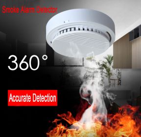 Smoke Detector Fire Gas Alarm Detector With Battery Photoelectric Sensor Alert Warning