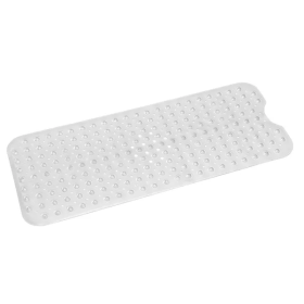 Bath Tub Mat Non-Slip Shower Mat BPA-Free Massage Anti-Bacterial With Suction Cups Washable