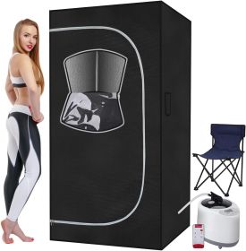Portable Steam Sauna Room Full Body Sauna Suit For Home Indoor Portable Steam Sauna Tent With Folding Chair And Remote Control