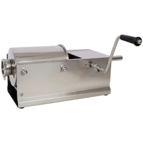 3L  7LBS Horizontal Sausage Stuffer,Stainless Steel,Manual Sausage Maker,With 4PCS Filling Nozzles, For Home  Commercial Use