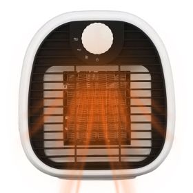 1Pc Portable Electric Heater Cooler 3 Gear PTC Ceramic Space Heater Overheating Tip Over Protection 3S Heating Space For 269 Sqft Home Office Use