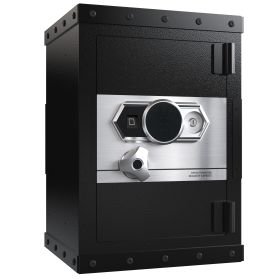 Three-lock Safe, Measuring 24.4 X 16.5 X 14.9 , Suitable For Home And Office Use, Large Steel Digital Safe Equipped With A Digital Lock.