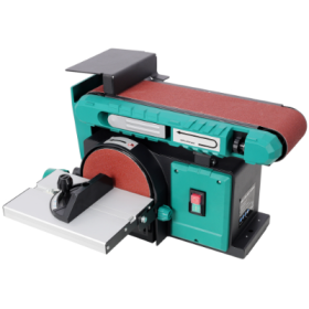 Benchtop Belt And Disc Sander,120V 60Hz,4x36 In. Belt  6 In. Disc Sander, Green Color