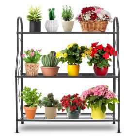 1Pc 3 Tier Plant Stand Shelf Flower Pot Holder Display Rack 88LBS Utility Storage Organizer