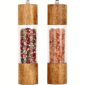 2 Pieces Of Advanced Acrylic Salt And Pepper Grinder Set, Prohibited From Sale On Walmart Platform