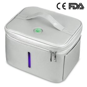UV Disinfection Bag, Portable LED UV Sanitizer Box USB-Powered Travel UV Cleaner Bag