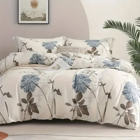 Haoyijia Big Flower Duvet Cover Queen (Option: TWIN)