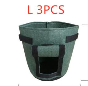 Breathable Potato Tomato Vegetable Plant Growth Bag (Option: Light gray3PCS-Large)