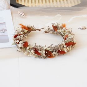 Baby Breath Crown, Dried Crown, Bride Crown, Wedding Crown, Daily Crown, Party Crown, Birthday Crown (Option: Chilt)
