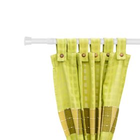 1Pc Tension Curtain Rod Spring Load Adjustable Curtain Pole Heavy-Duty Steel 4 Sizes For Bathroom Wardrobe Kitchen Balcony (Option: 85 to 150cm)