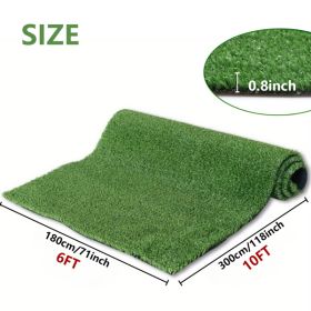 6FTx10FT Artificial Grass Carpet, Synthetic Grass Mat With 15mm Height And Drainage Holes, Not Shipped On Weekends, Prohibited From Sale On Amazon (Option: 6FTx10FT)