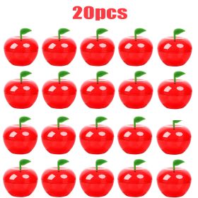 20 Pcs Mini Shaped Boxes Plastic Red Design Candy Jar Cute Toy Gift Filled Containers For Back To School Wedding Christmas Party Favor Decoration (Option: W13688185)