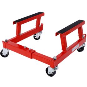 ATV Motorcycle Engine Cradle Dolly 1500lbs ,red (Color: Red)
