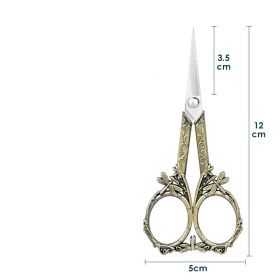 Aluminum Alloy Small Scissors For Office And Household Use (Option: Bronze)