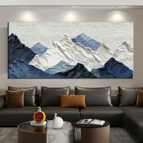 Handmade Oil Painting Thick Texture Abstract Landscape Oil Painting Gorgeous Abstract Landscape 3D Wall Art on Canvas Serene Abstract Landscape 3 (Style: 01, size: 150X220cm)