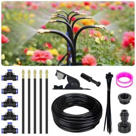 360 Adjustable Irrigation System Kit Garden Watering System Drip Irrigation Kit For Garden, Yard, Lawn, Greenhouse, Plants (Option: 25meter)