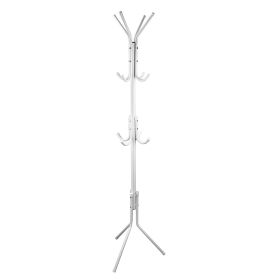 Black-White Options -- 1Pc Standing Coat Hat Rack Organizer (Color: White)